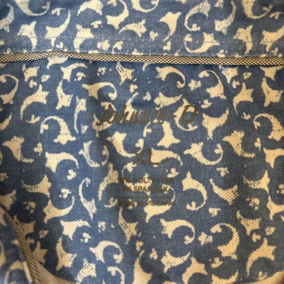 Johnnie-O Performance Polo Shirt Mens XL Emerald Bay Golf Logo - Picture 3 of 13